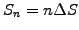 $ S_n=n\Delta S$