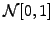 $ \mathcal{N}[0,1]$