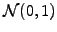 $ \mathcal{N}(0,1)$