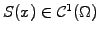 $ S(x)\in\mathcal{C}^1(\Omega)$