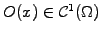 $ O(x)\in\mathcal{C}^1(\Omega)$